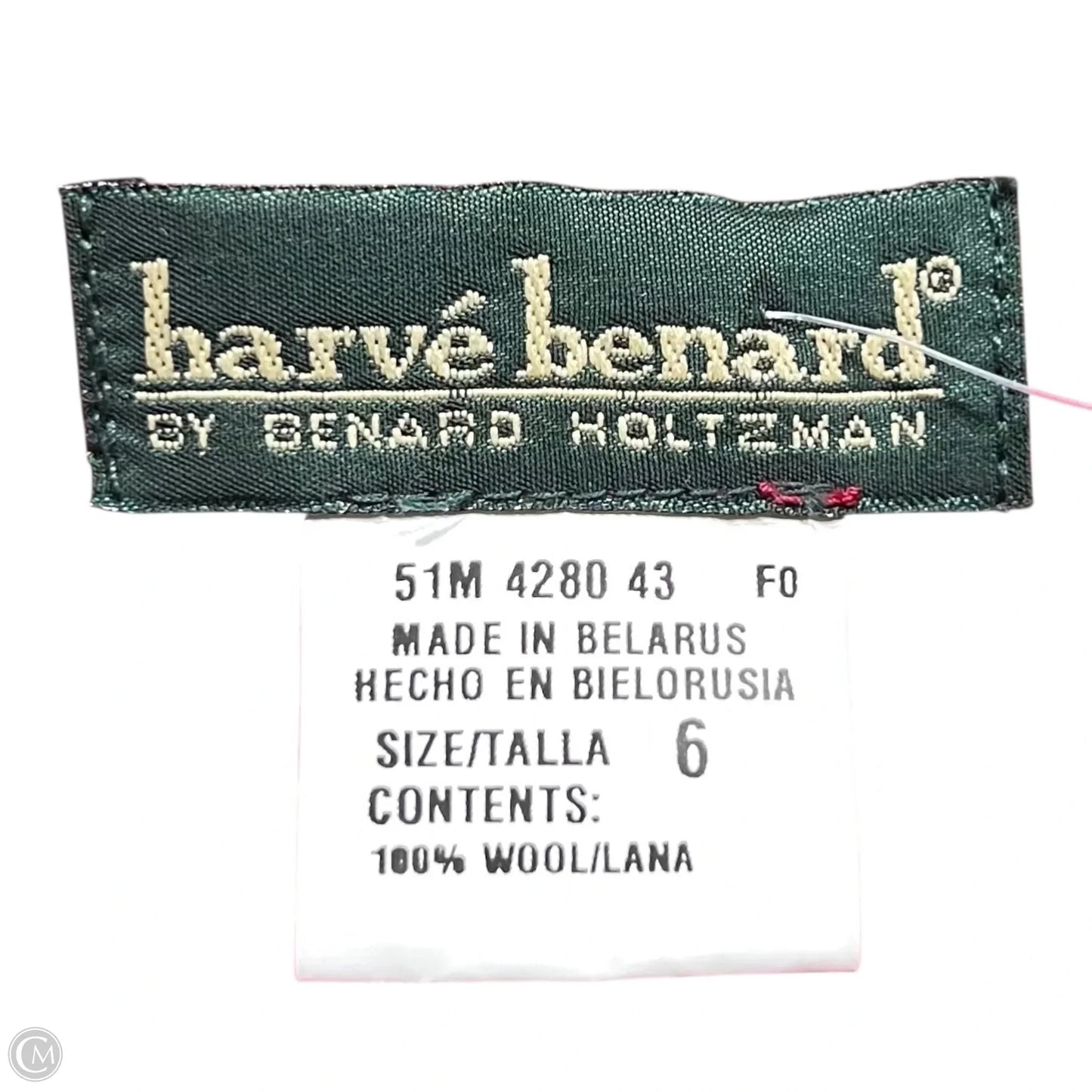 Coat Wool By Harve Bernard In Red, Size: S