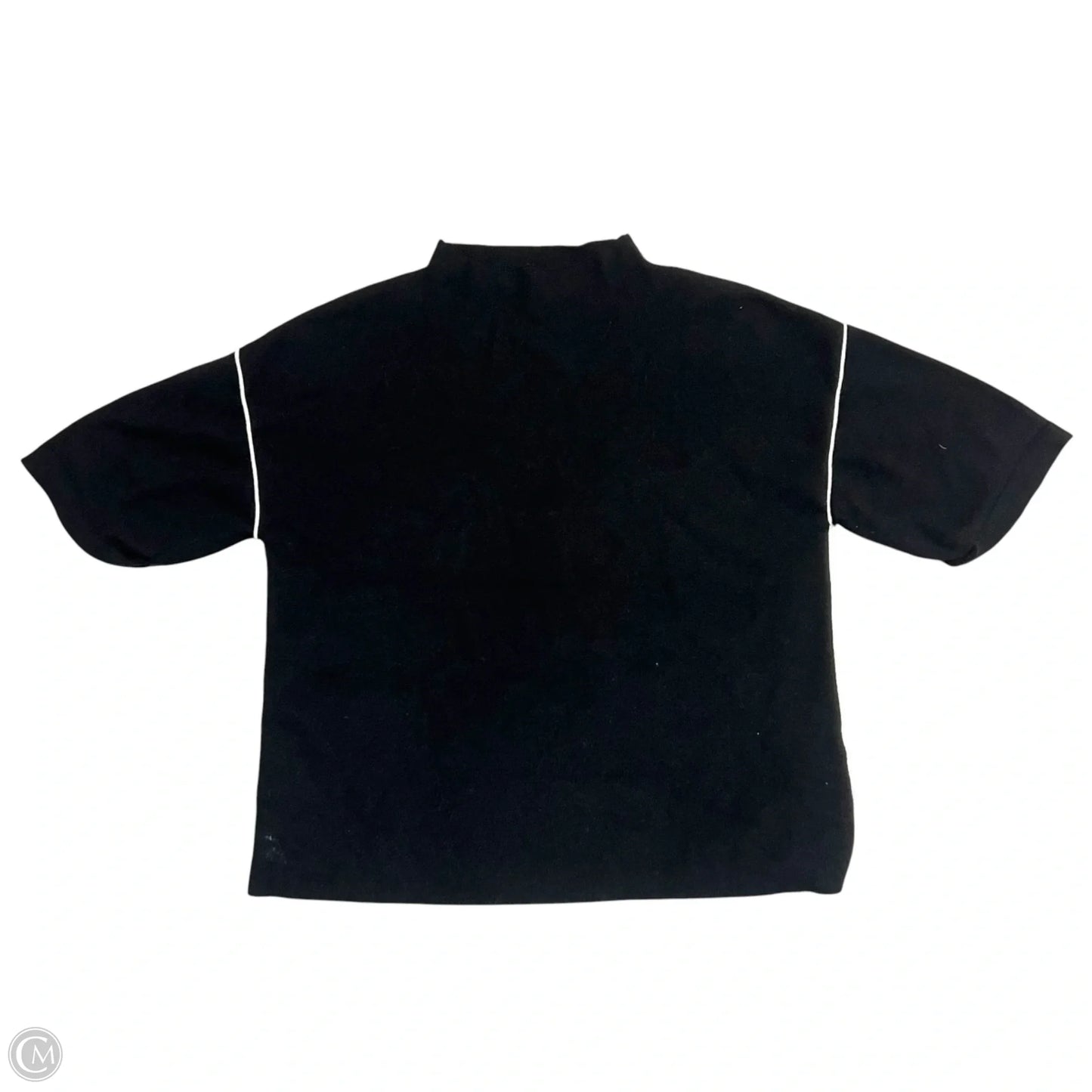 Sweater Short Sleeve By Industry In Black, Size: M