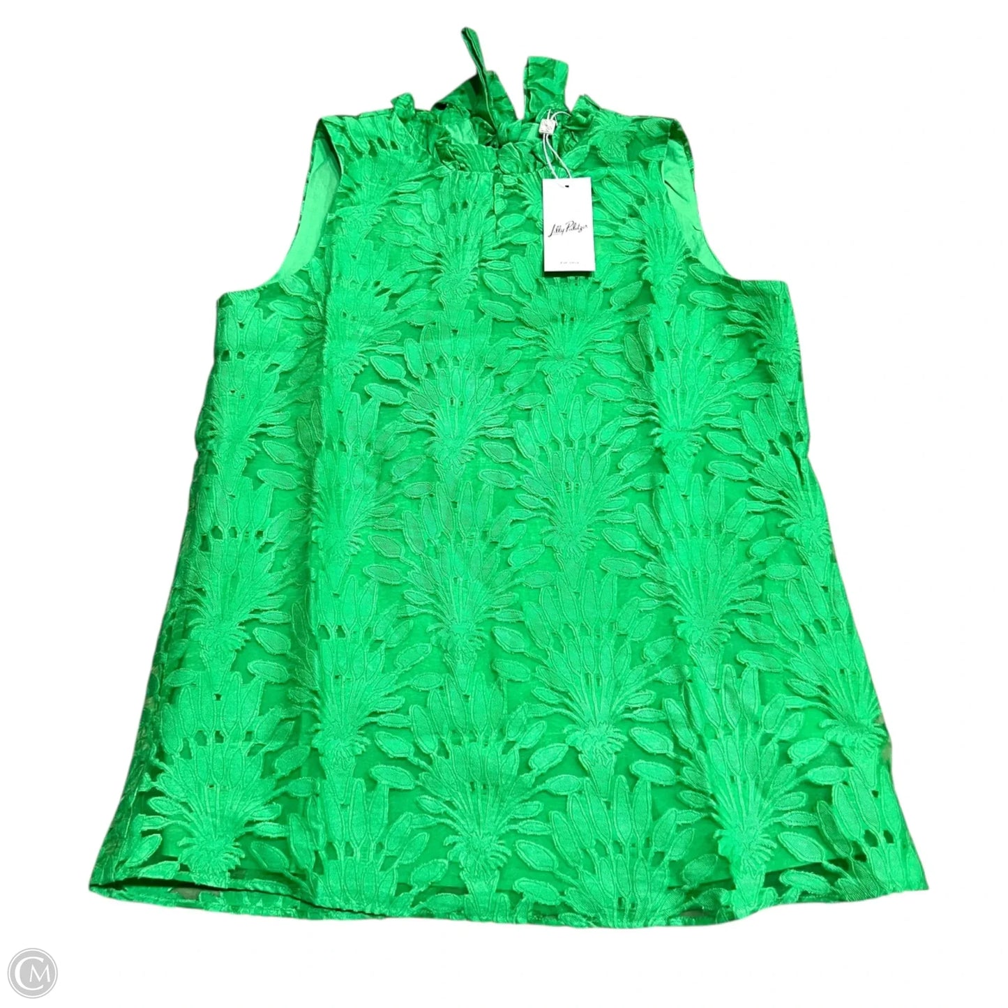 Top Sleeveless Designer By Lilly Pulitzer In Green, Size: Xs