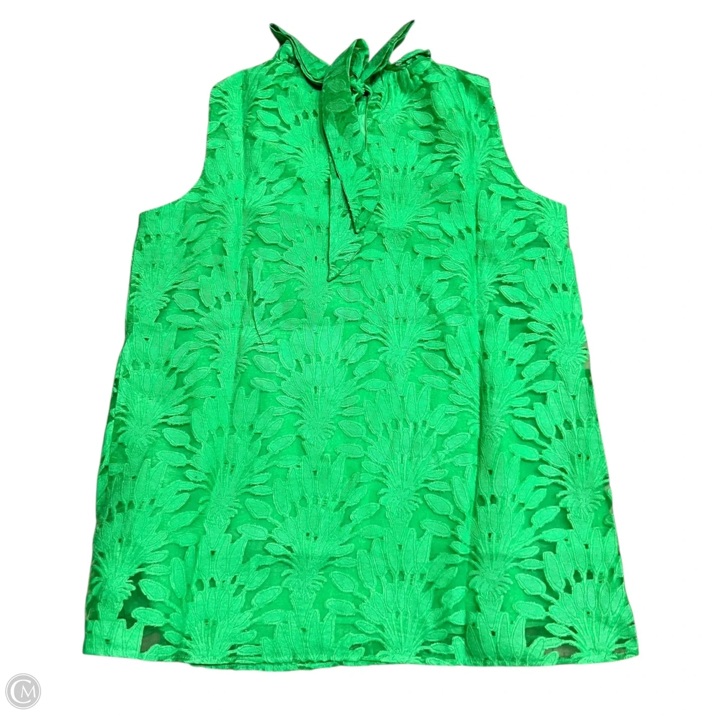 Top Sleeveless Designer By Lilly Pulitzer In Green, Size: Xs