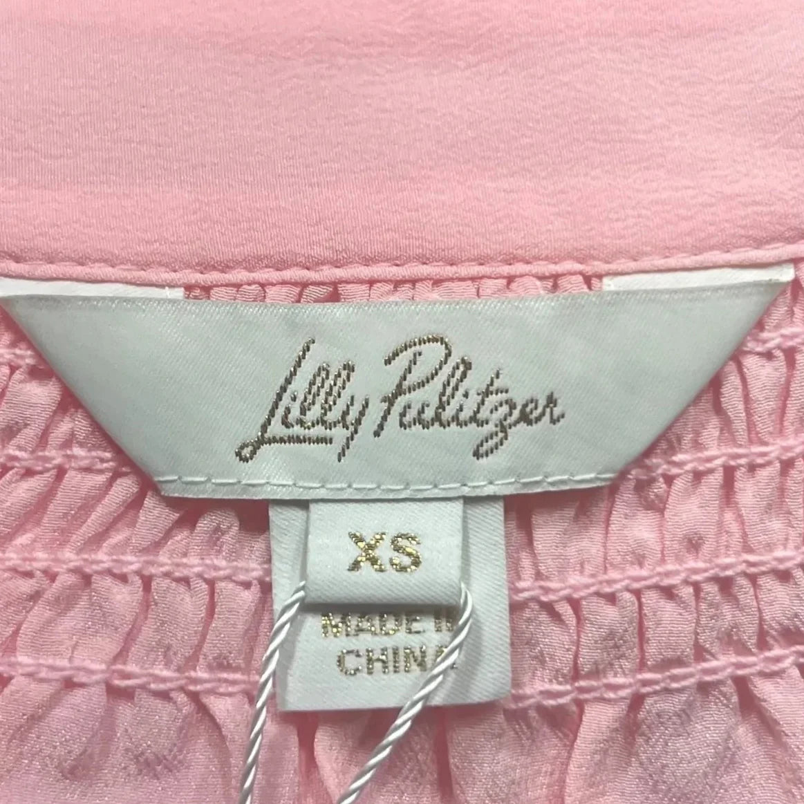 Top Long Sleeve Designer By Lilly Pulitzer In Peach, Size: Xs