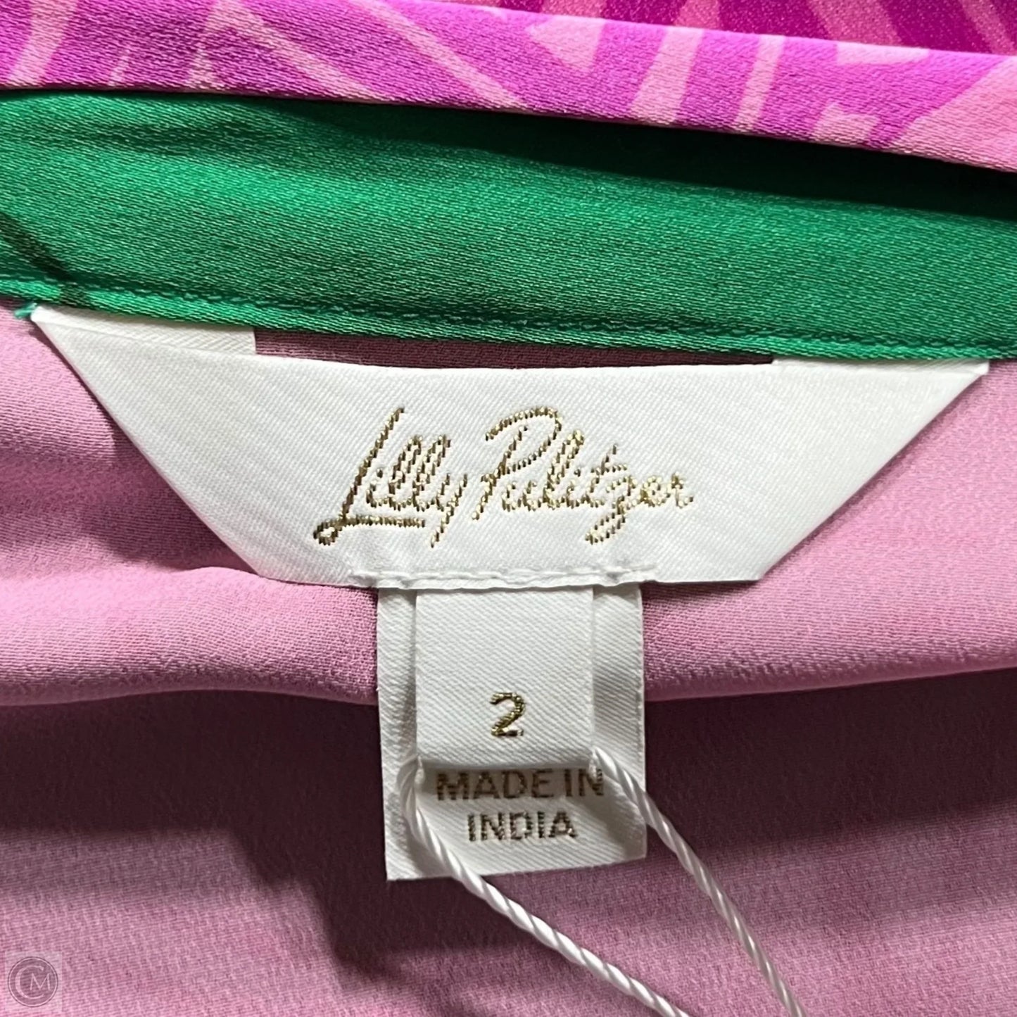 Tunic Designer By Lilly Pulitzer In Green & Pink, Size: Xs