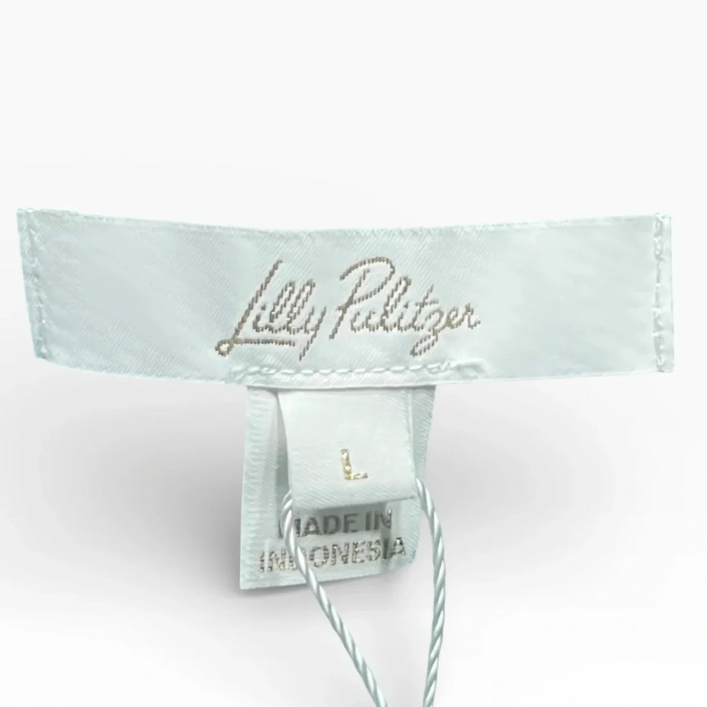 Top Sleeveless Designer By Lilly Pulitzer In Gold & Green, Size: L