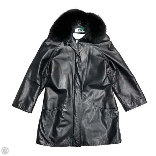 Coat Leather By David Green In Black, Size: S