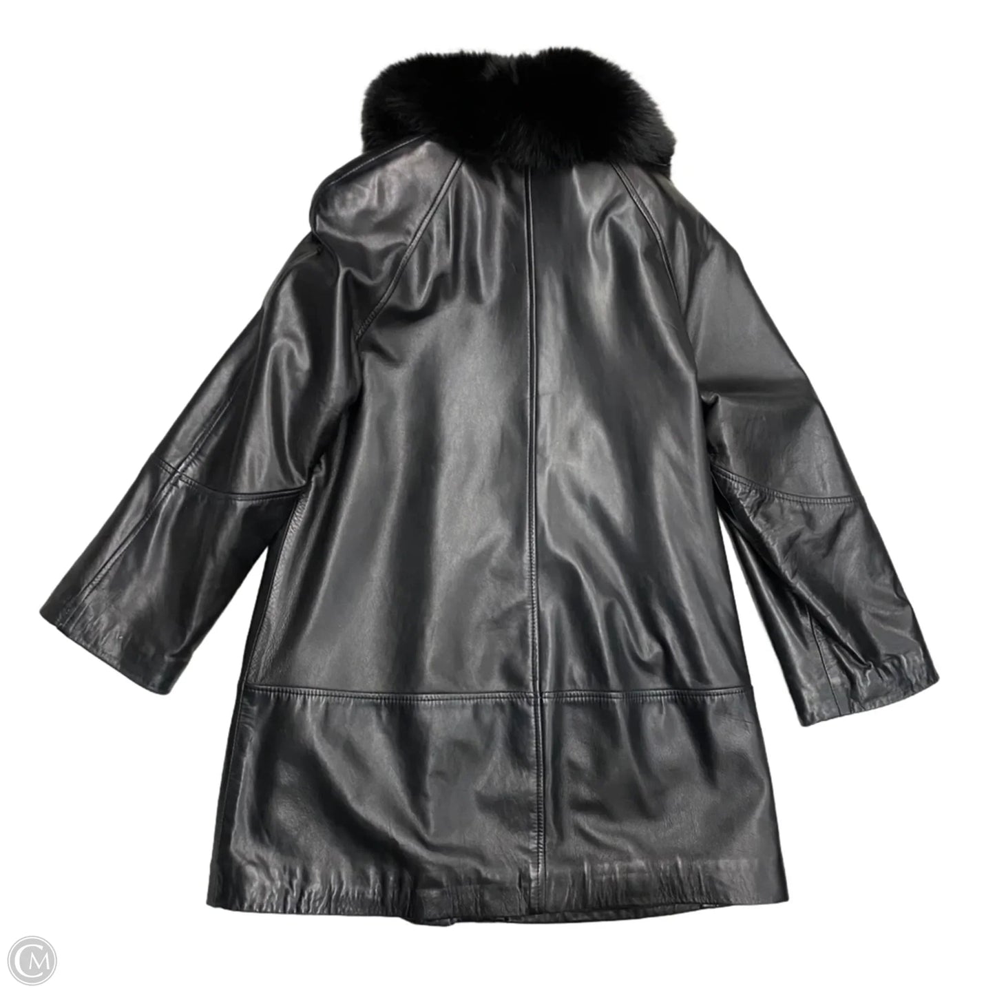 Coat Leather By David Green In Black, Size: S