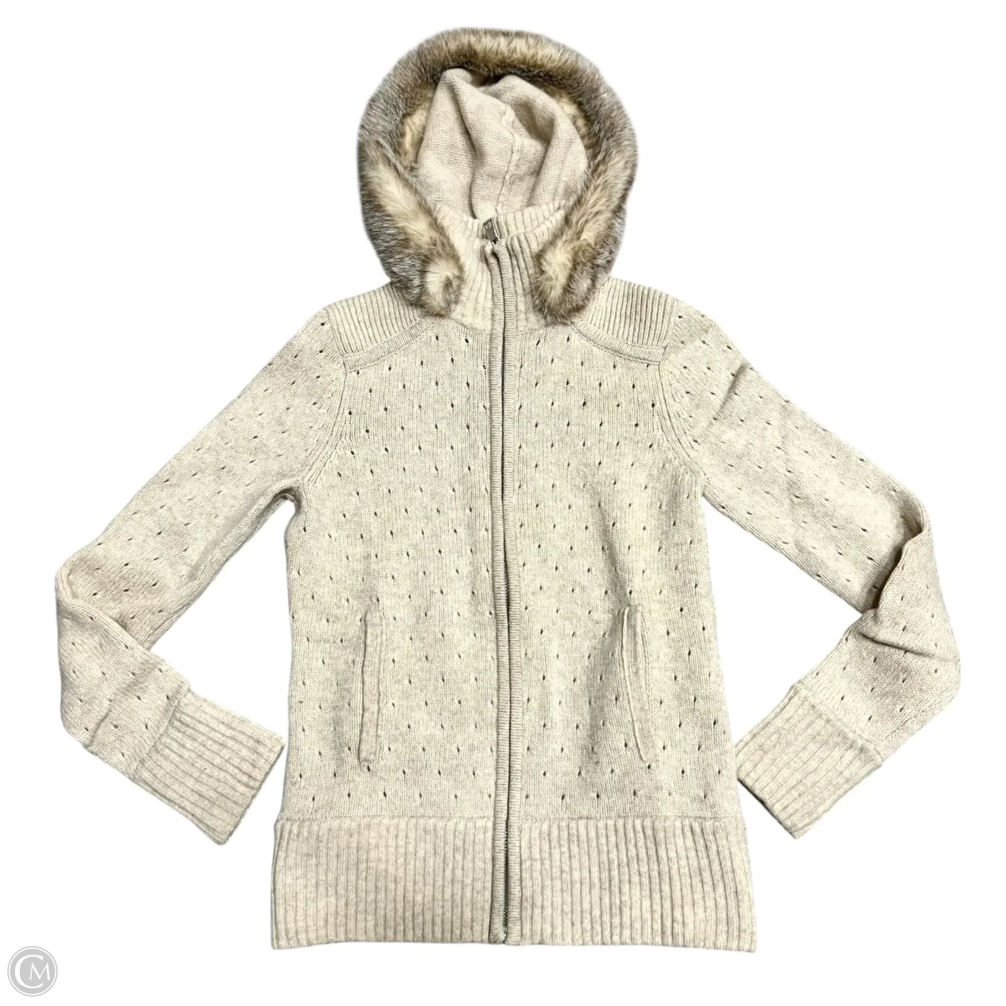 Sweater Cardigan By Banana Republic In Tan, Size: Xs
