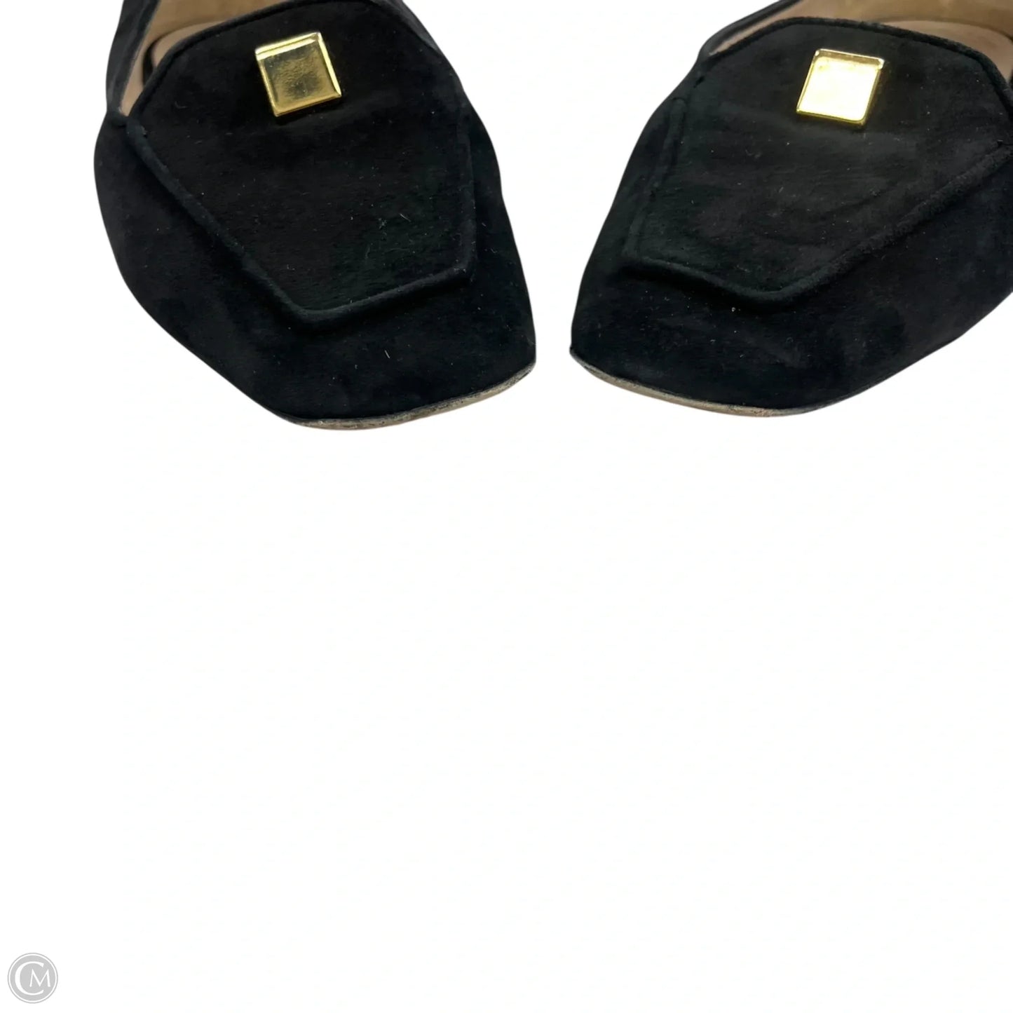 Shoes Designer By Stuart Weitzman In Black & Gold, Size: 10