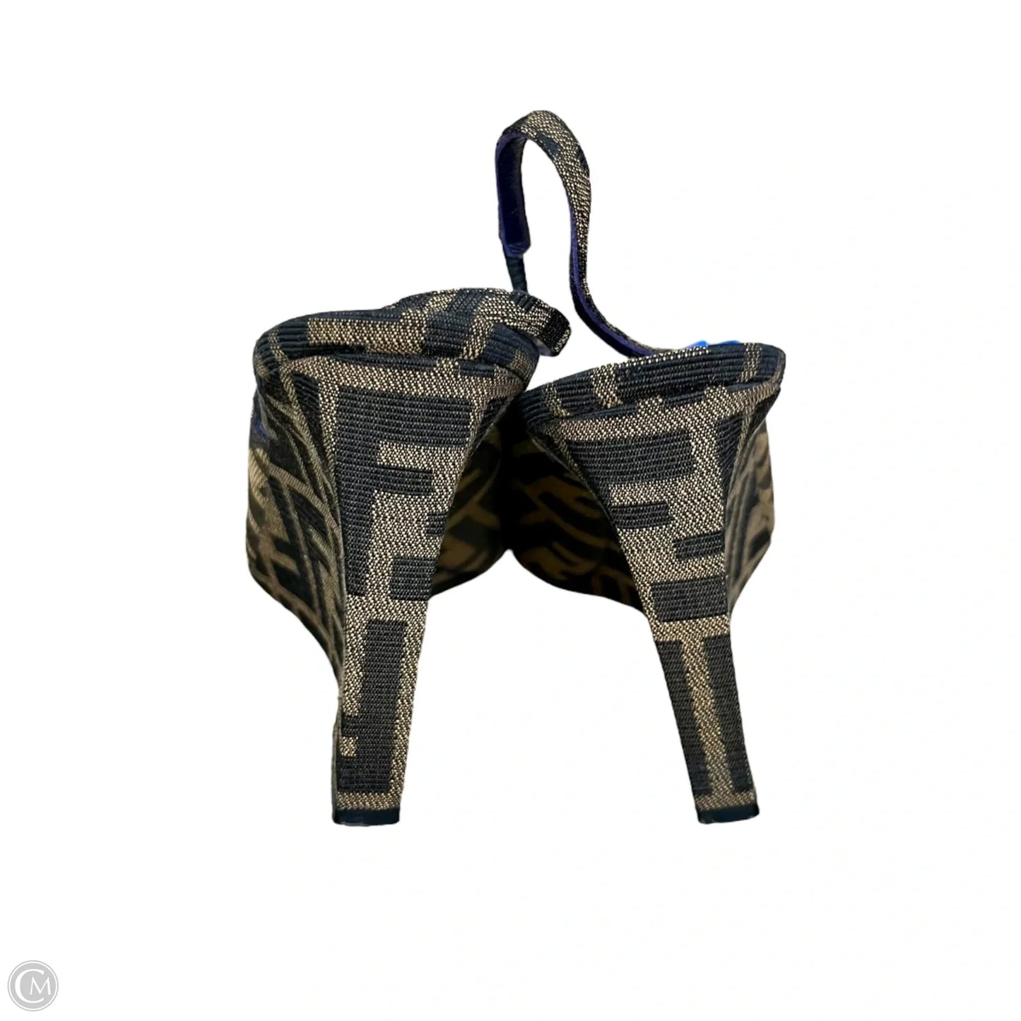 Shoes Luxury Designer By Fendi In Black & Brown, Size: 10