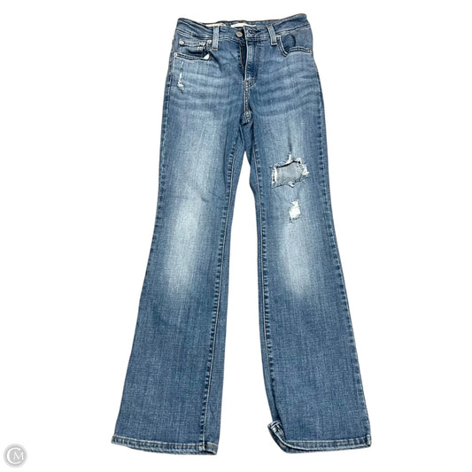 Jeans Boot Cut By Levis In Blue Denim, Size: 2