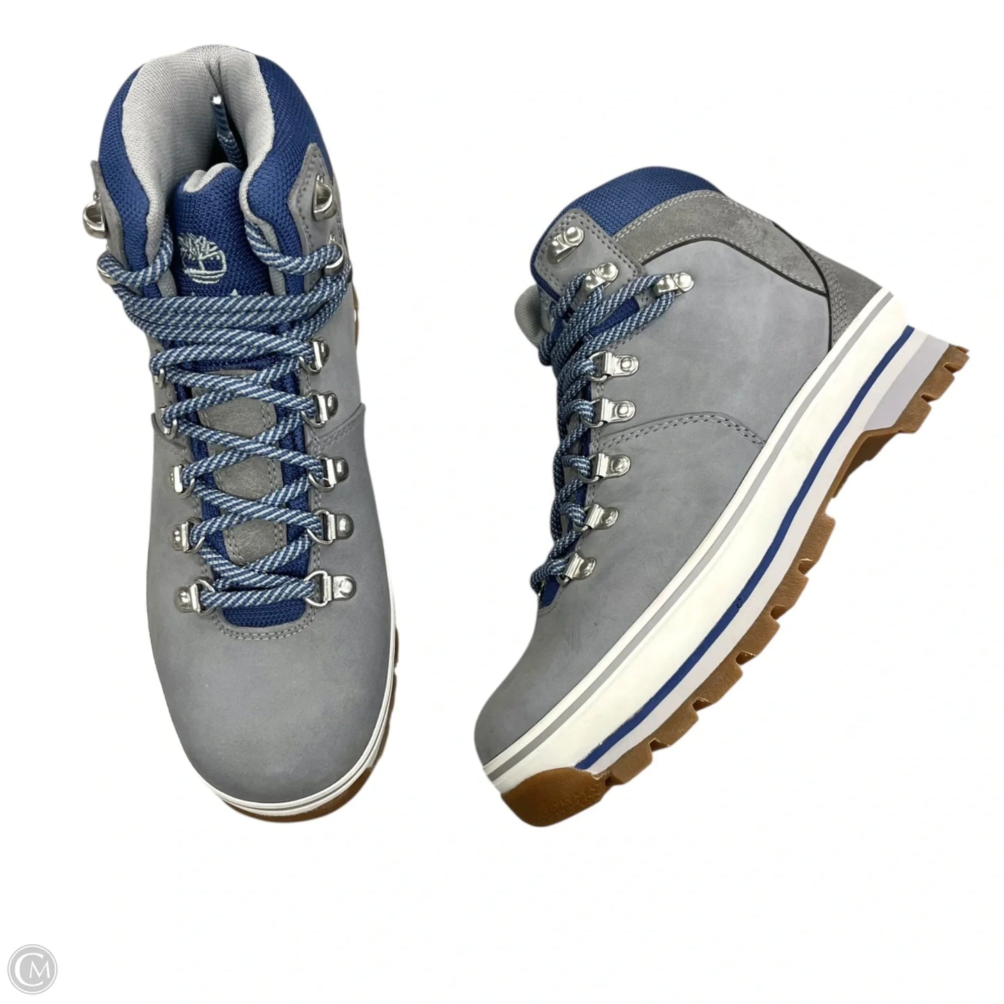 Boots Hiking By Timberland In Blue & Grey, Size: 8