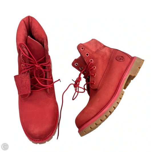 Boots Combat By Timberland In Red, Size: 6.5