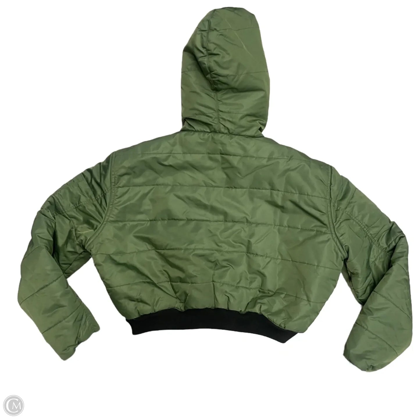 Coat Puffer & Quilted By Hudson In Green, Size: M