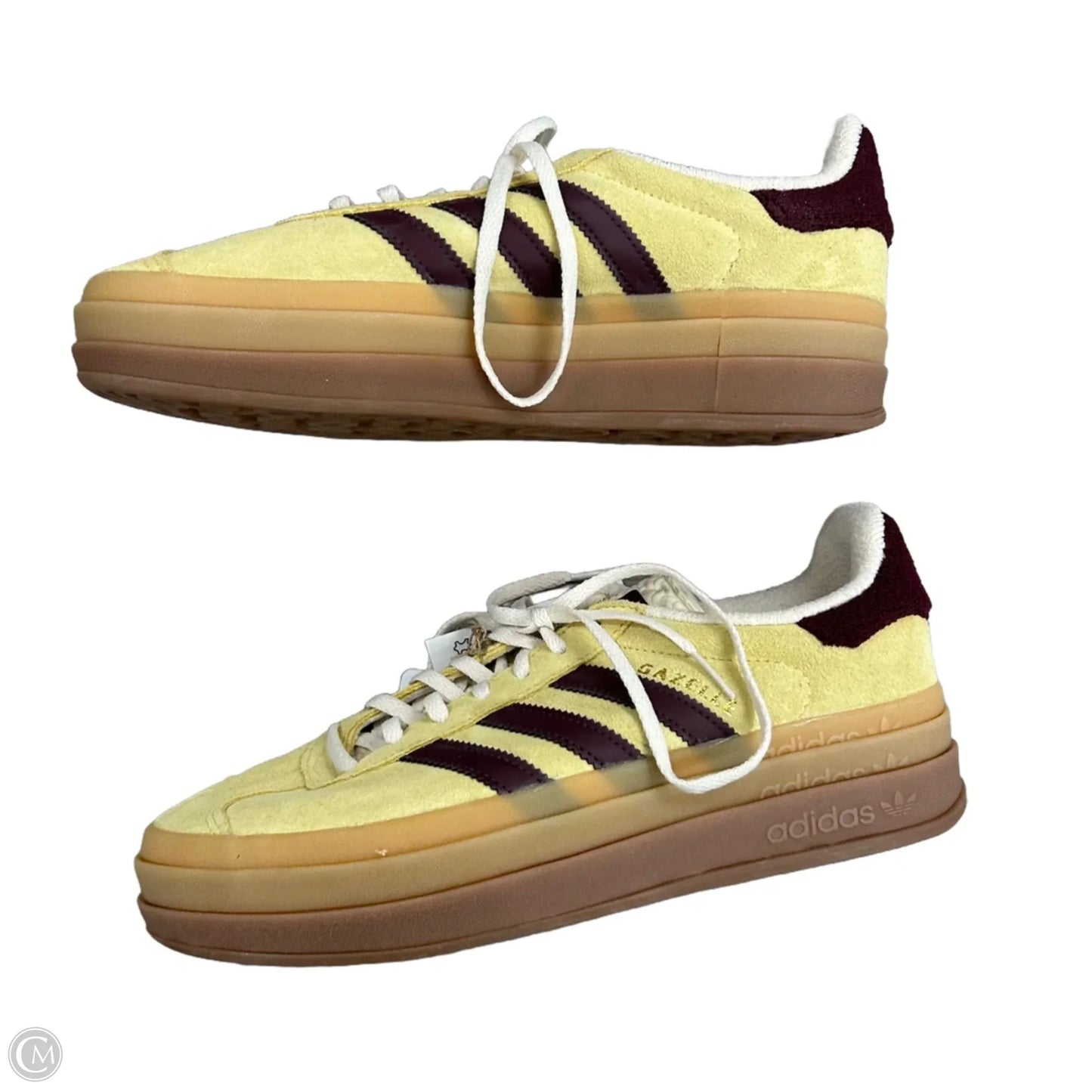 Shoes Sneakers By Adidas In Purple & Yellow, Size: 9.5