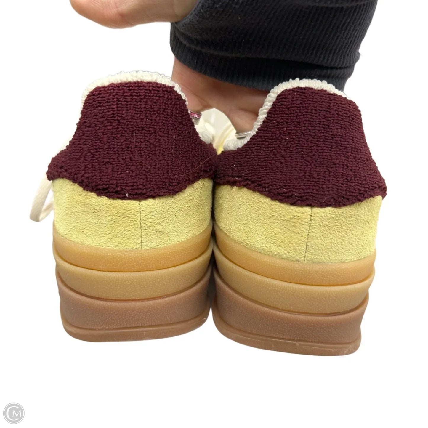 Shoes Sneakers By Adidas In Purple & Yellow, Size: 9.5