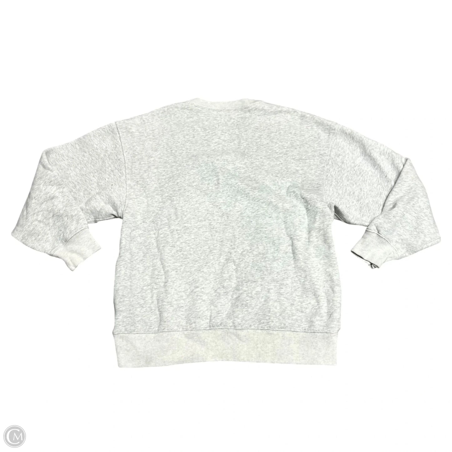 Sweatshirt Crewneck By Abercrombie And Fitch In Blue & Grey, Size: M