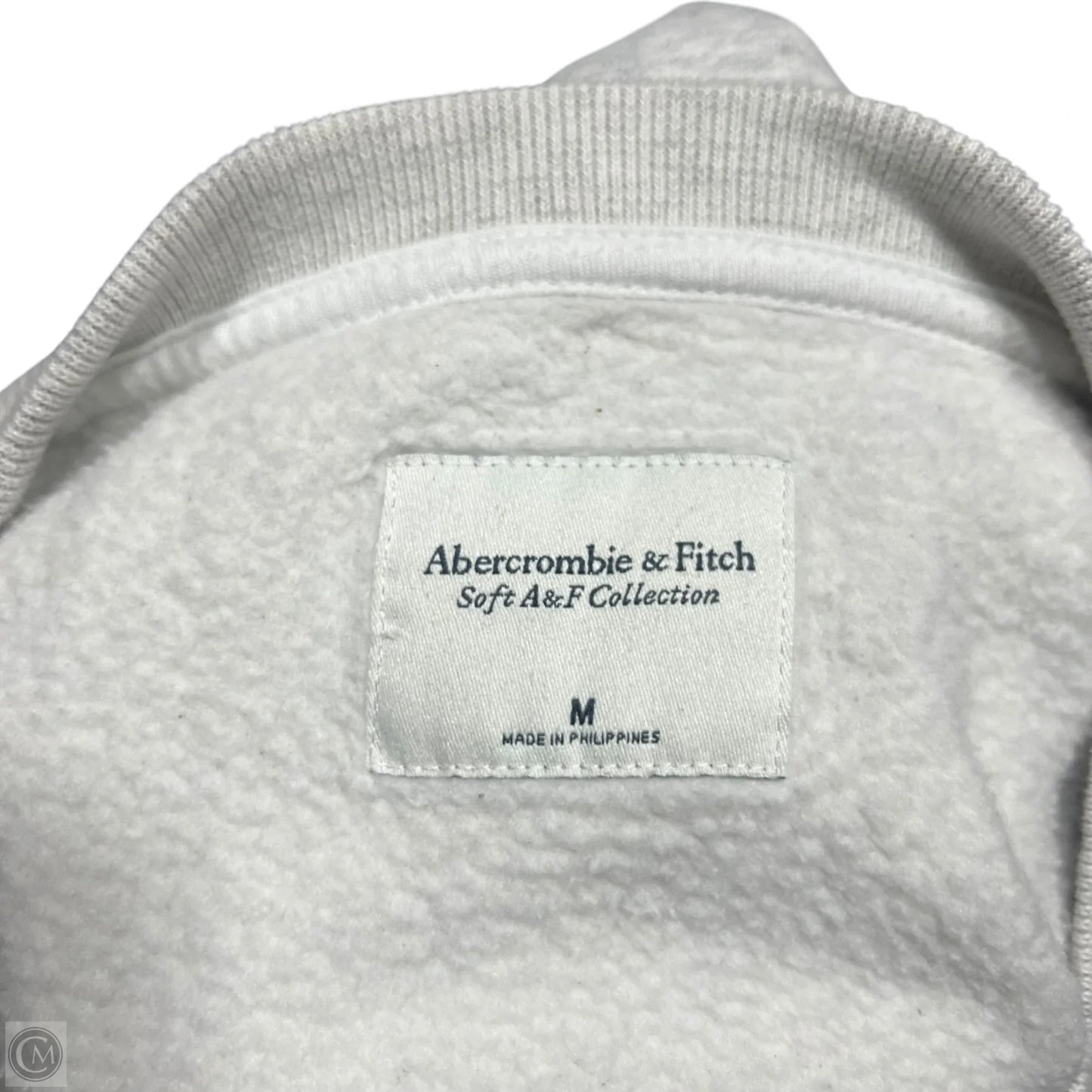 Sweatshirt Crewneck By Abercrombie And Fitch In Blue & Grey, Size: M