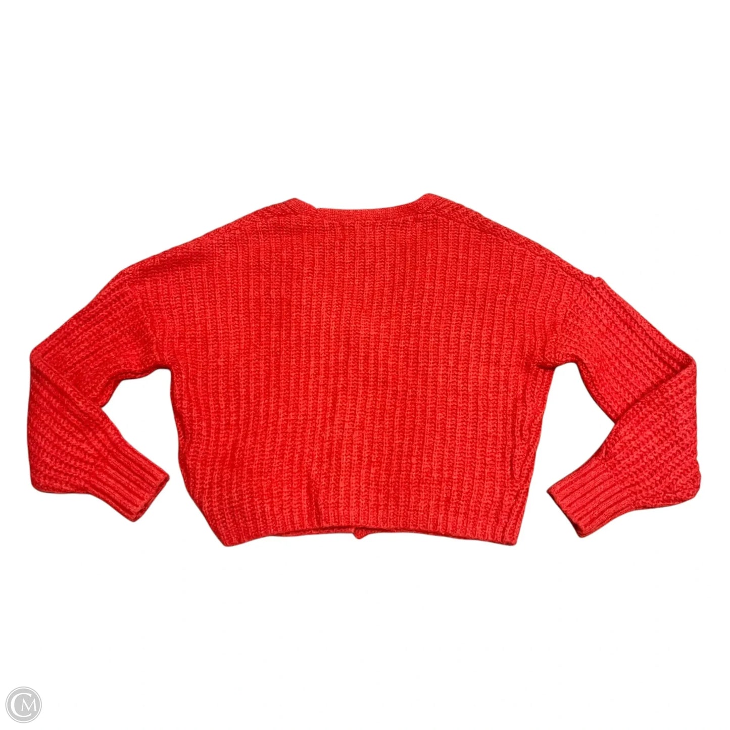 Sweater Cardigan By Old Navy In Red, Size: S