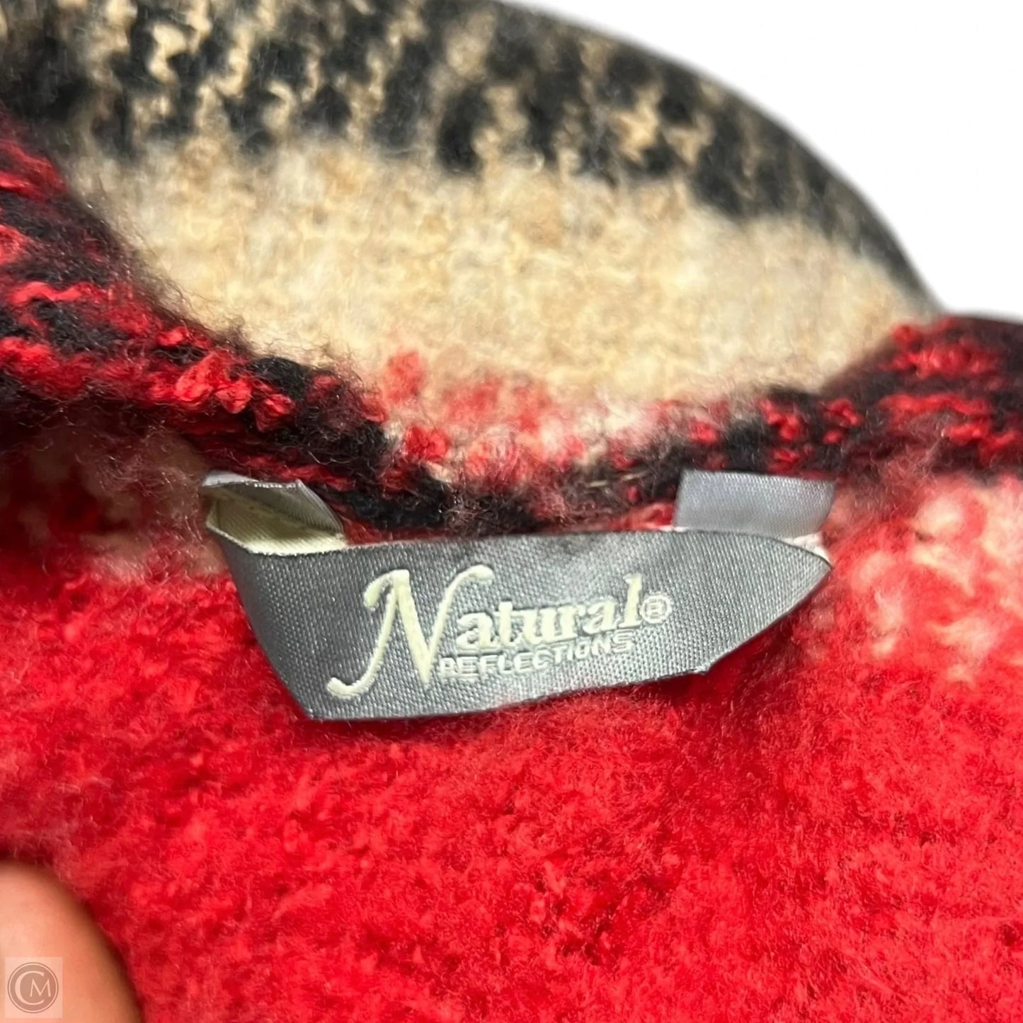 Shawl By Natural Reflections In Red & Tan, Size: Osfm