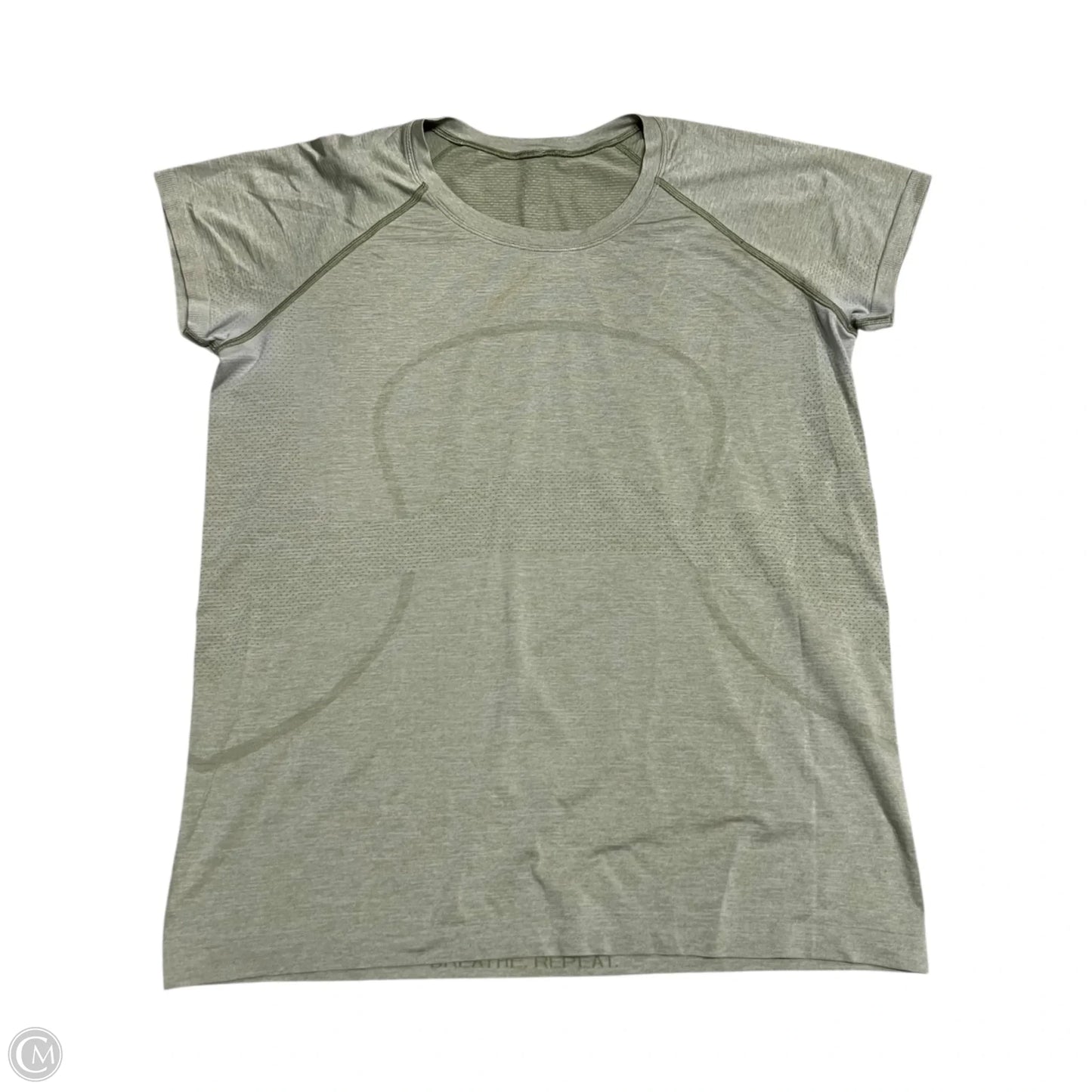 Athletic Top Short Sleeve By Lululemon In Green, Size: 1x