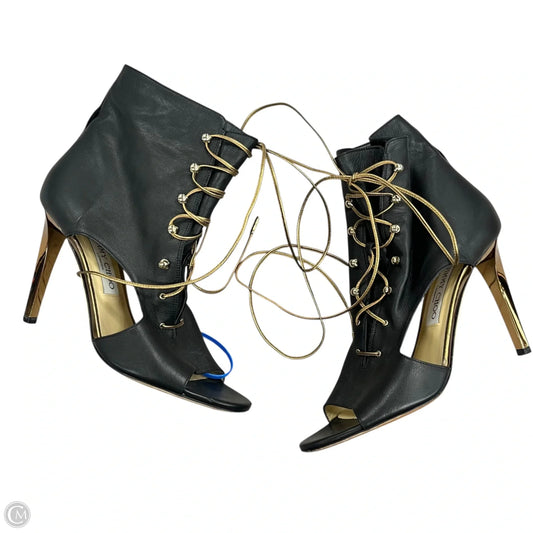 Sandals Luxury Designer By Jimmy Choo In Black, Size: 8