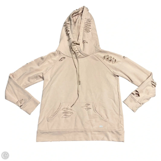 Sweatshirt Hoodie By Alo In Peach, Size: M