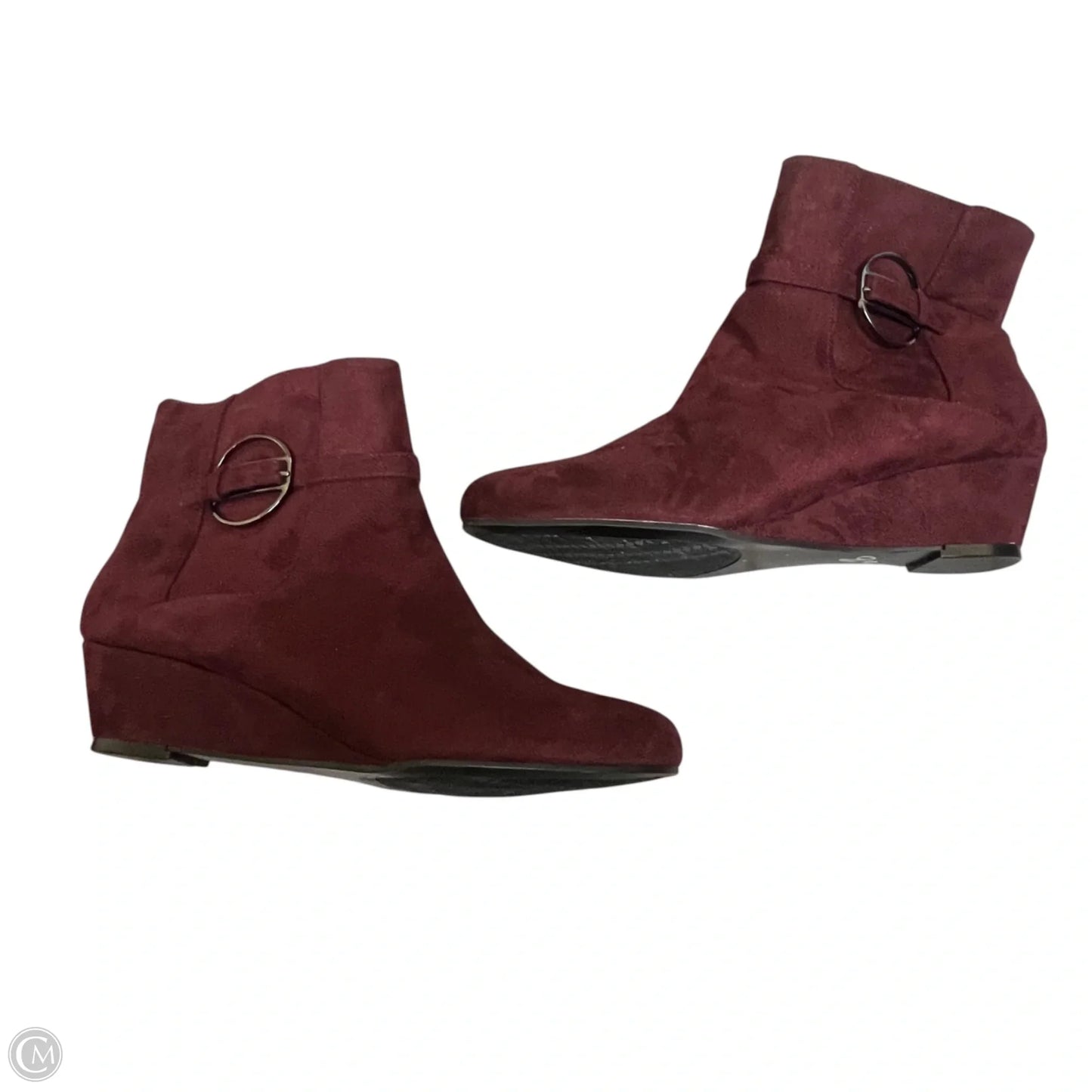 Boots Ankle Heels By Impo In Red, Size: 9.5