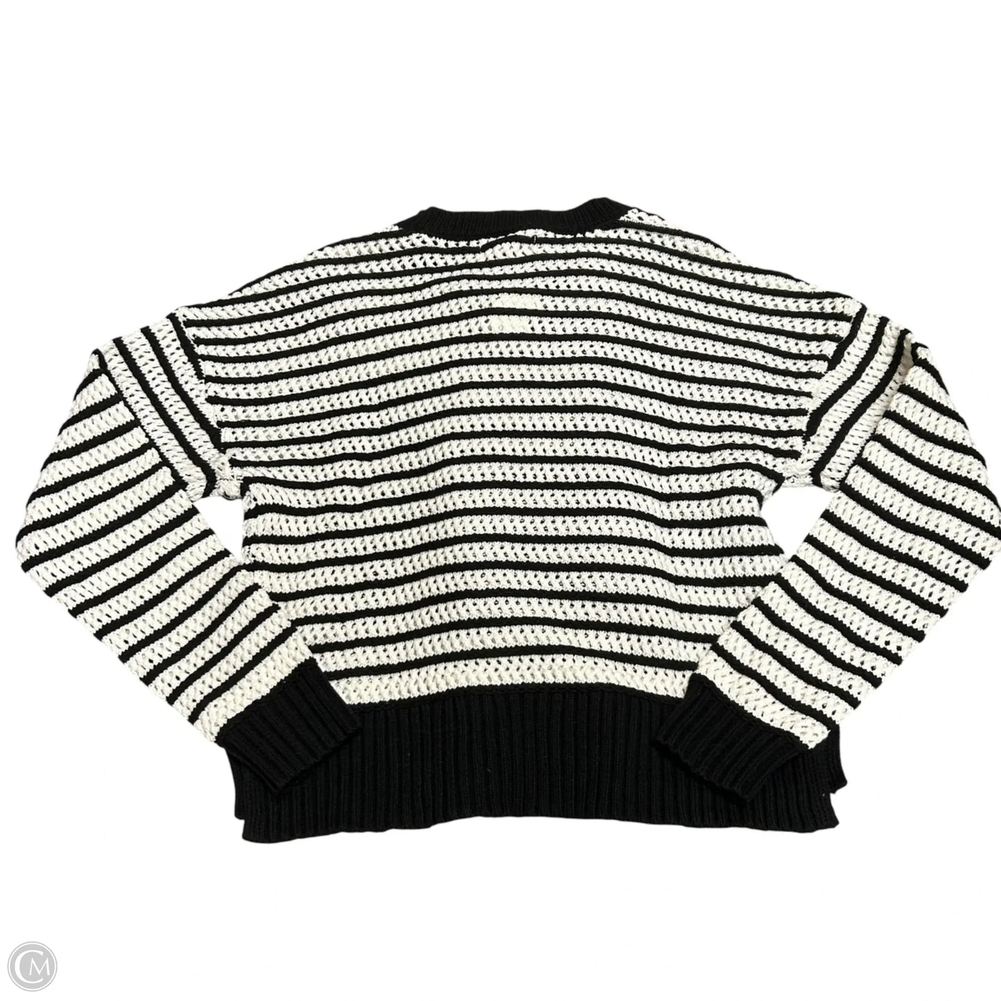 Sweater By Aeropostale In Black & White, Size: M