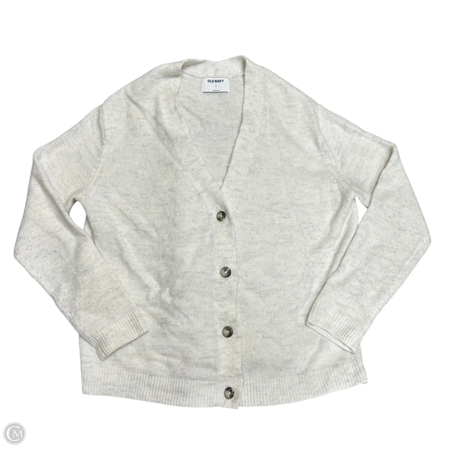 Sweater Cardigan By Old Navy In White, Size: S
