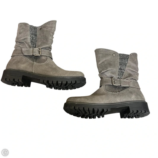 Boots Ankle Heels By Cliffs By White Mountain In Grey, Size: 8.5