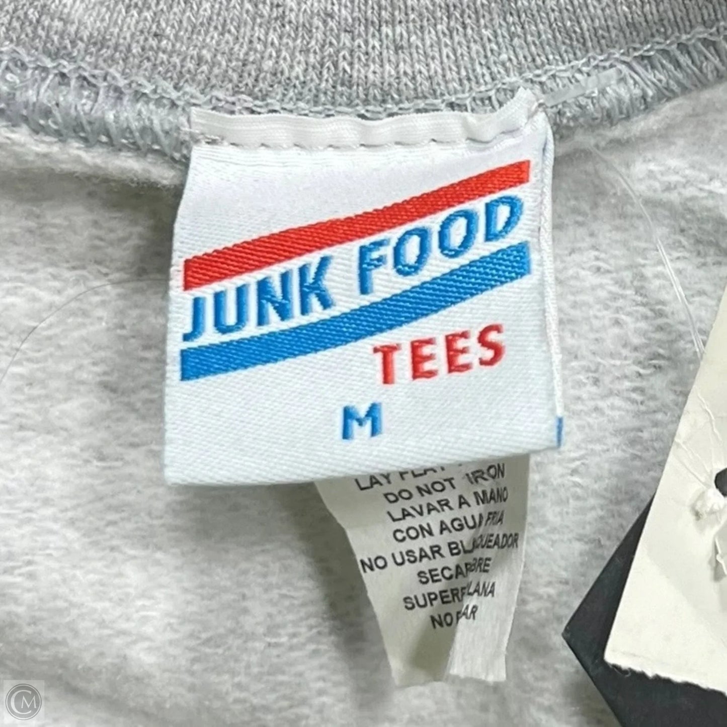 Sweatshirt Crewneck By Junk Food In Grey & Red, Size: M