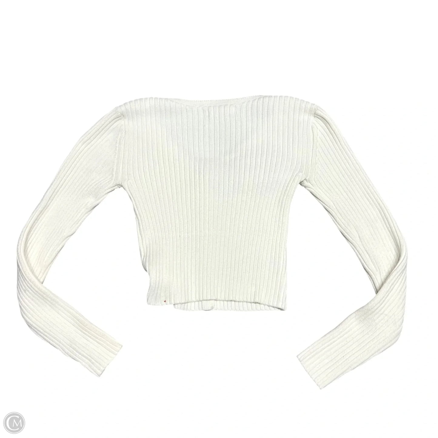 Sweater Cardigan By Happily Grey In Cream, Size: S