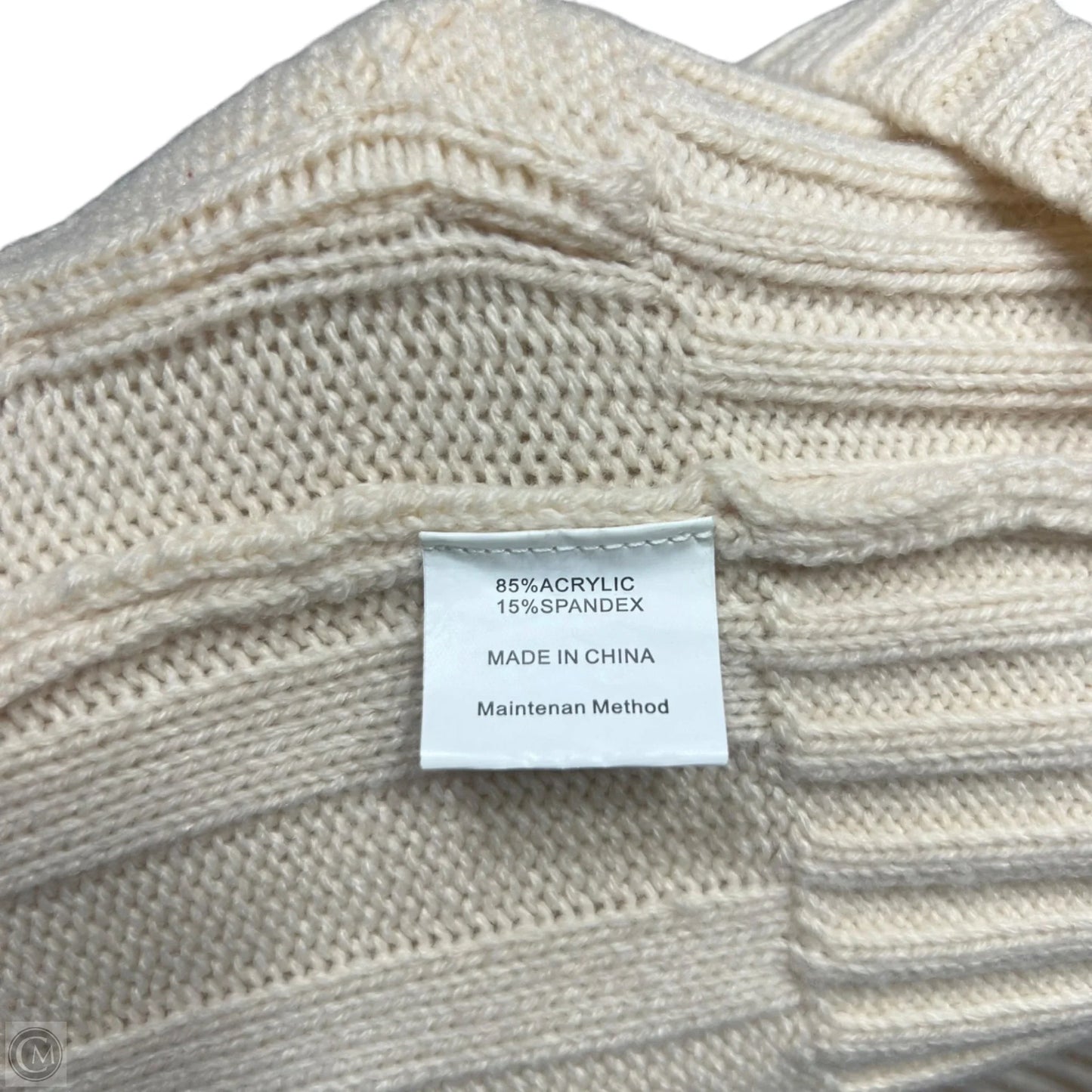 Sweater Cardigan By Tarse In Cream, Size: L