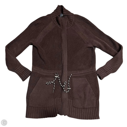 Sweater Cardigan By Lou And Grey In Brown, Size: M