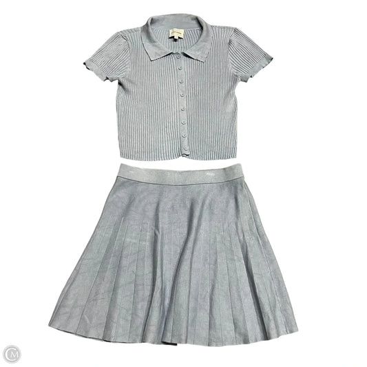Skirt Set 2pc By Pink Rose In Blue, Size: L