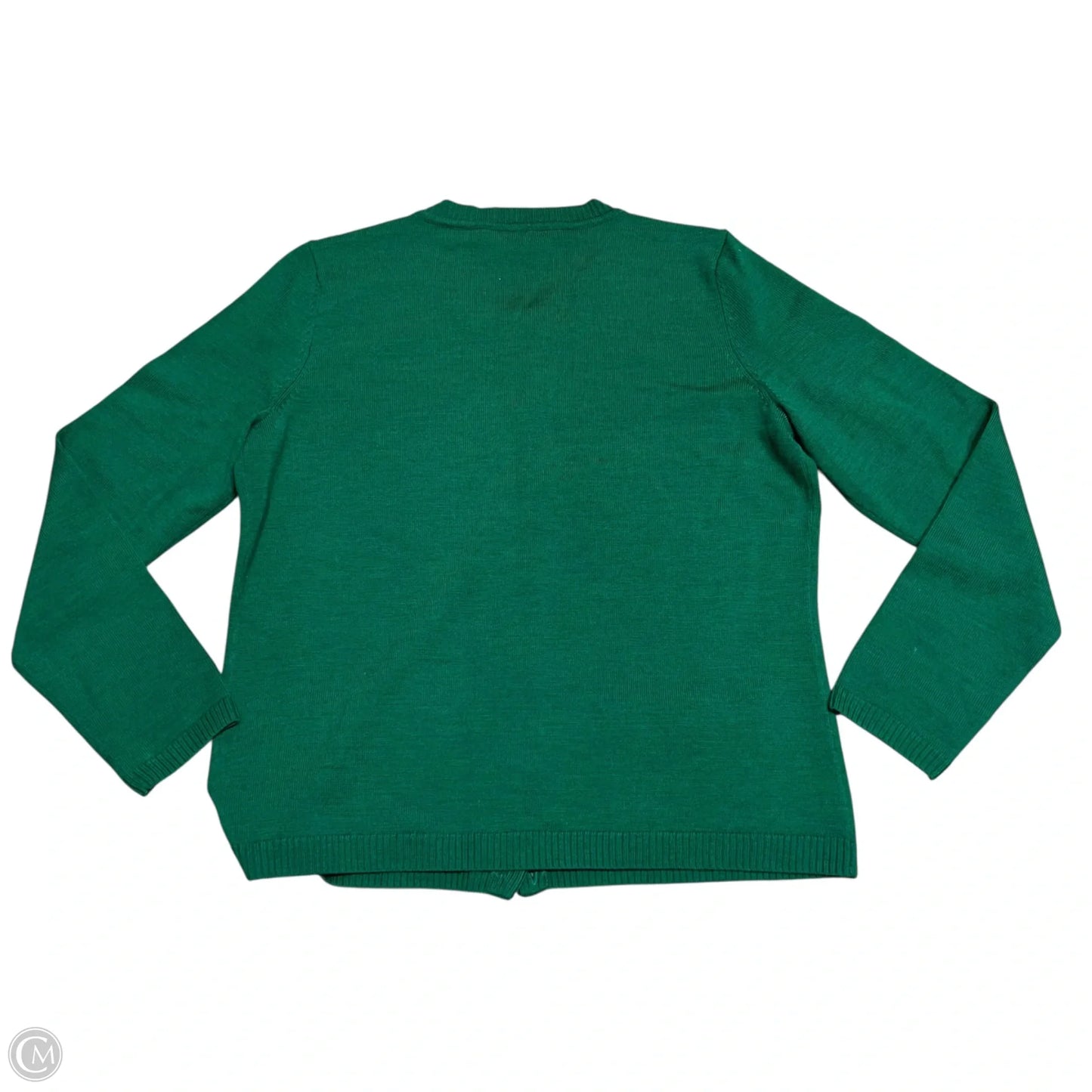 Sweater Cardigan By Talbots In Green, Size: Mp