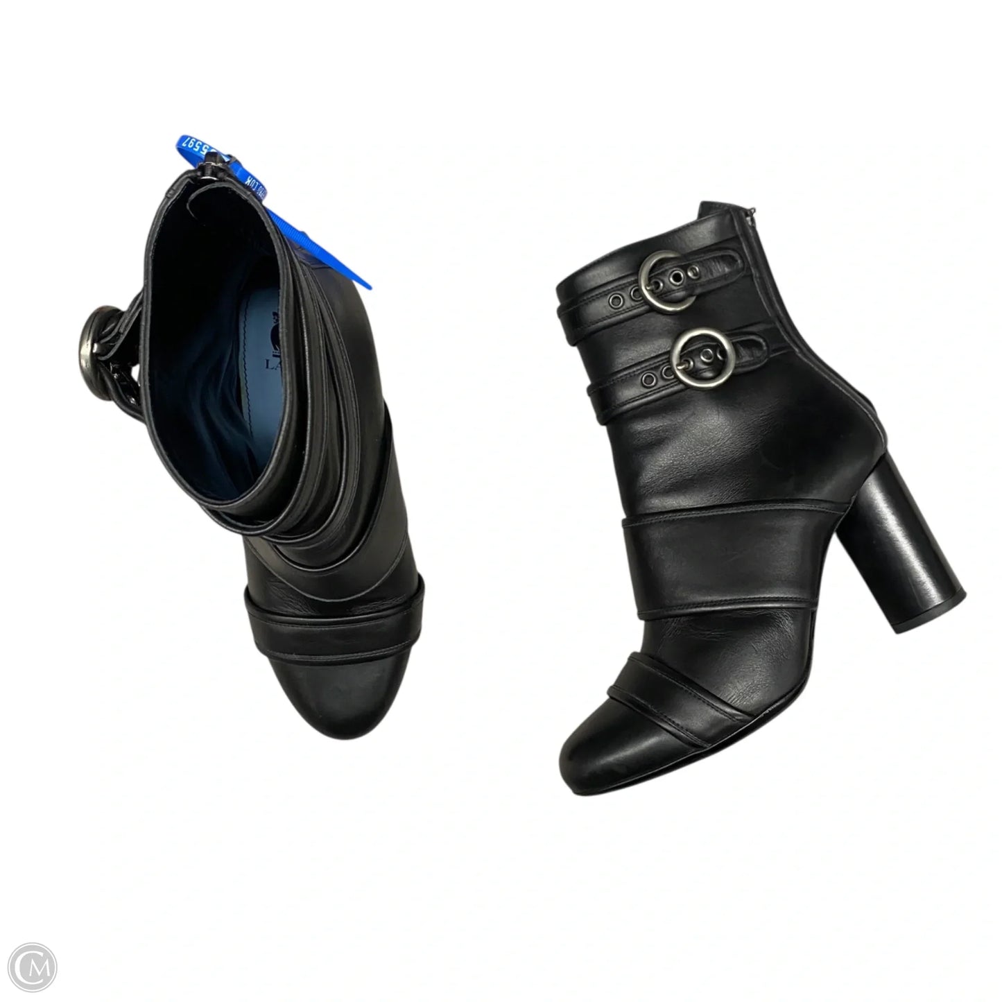 Boots Luxury Designer By Lanvin In Black, Size: 7