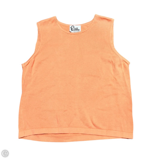 Top Sleeveless Designer By Lilly Pulitzer In Orange, Size: L