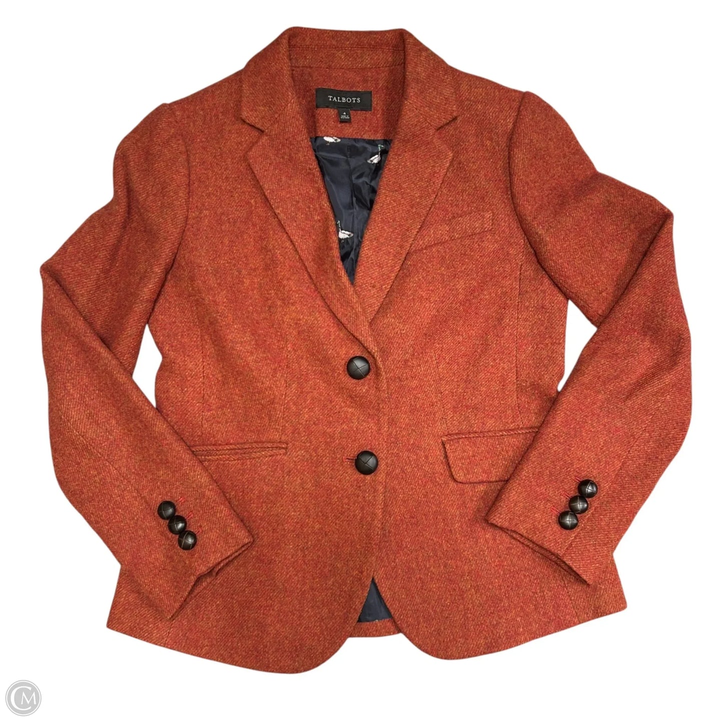 Blazer By Talbots In Orange, Size: S