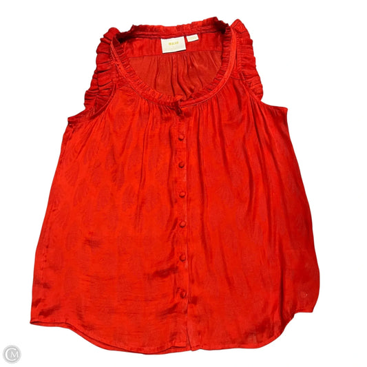 Top Sleeveless By Maeve In Red, Size: Xs