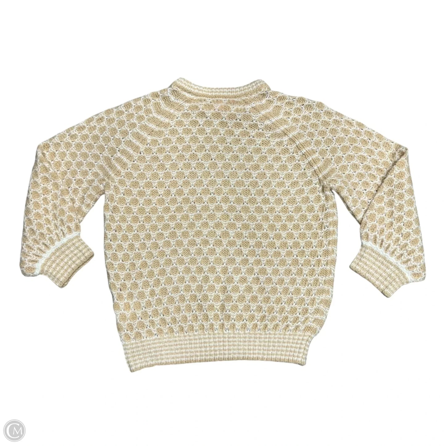 Sweater Designer By Lilly Pulitzer In Tan & White, Size: S