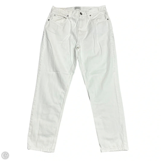 Jeans Straight By Everlane In Cream Denim, Size: 6