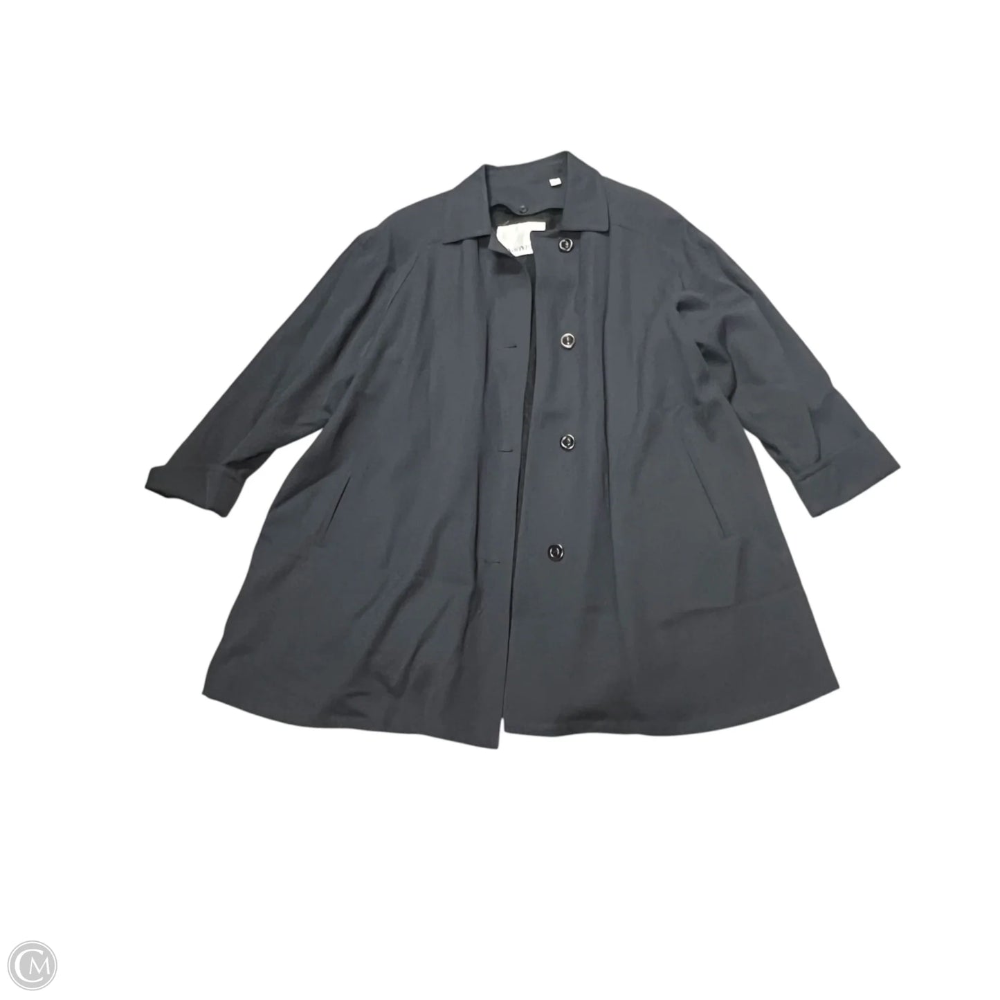 Coat Trench Coat By London Fog In Grey, Size: S