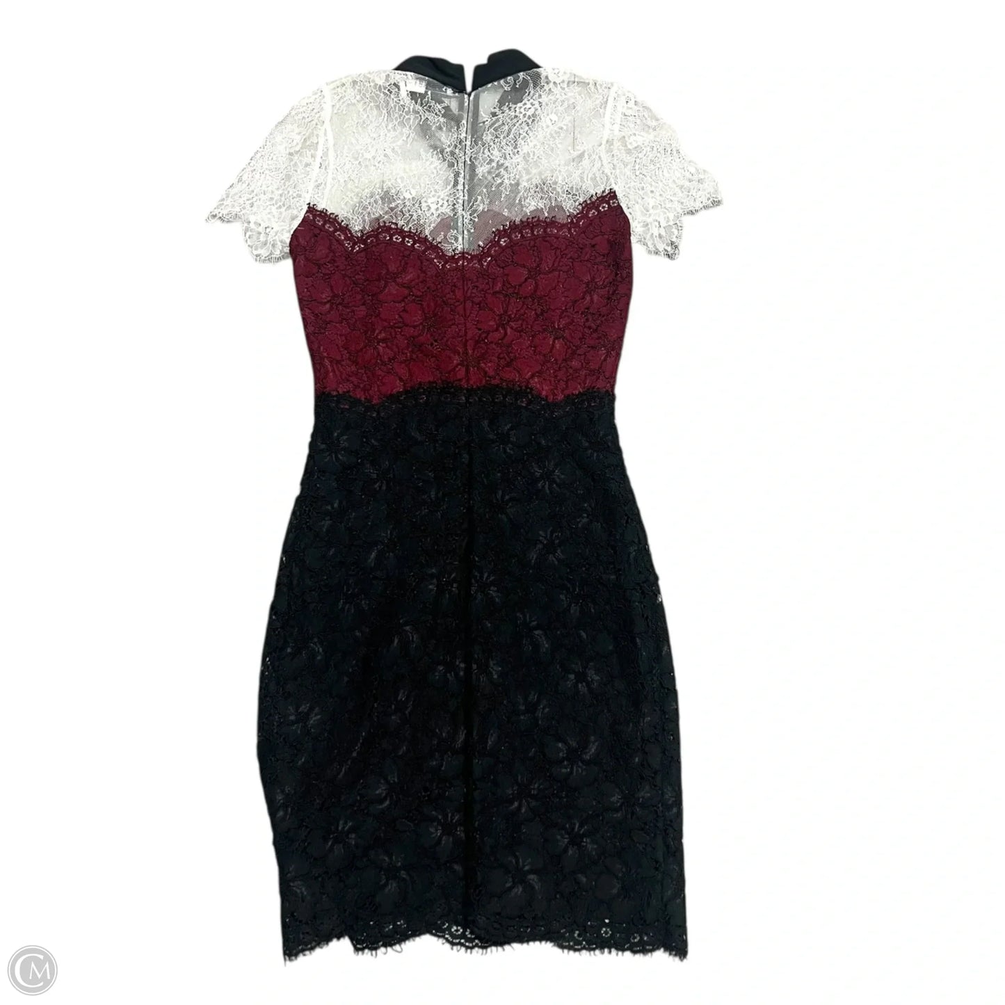 Dress Designer By Sandro In Black & Red, Size: S