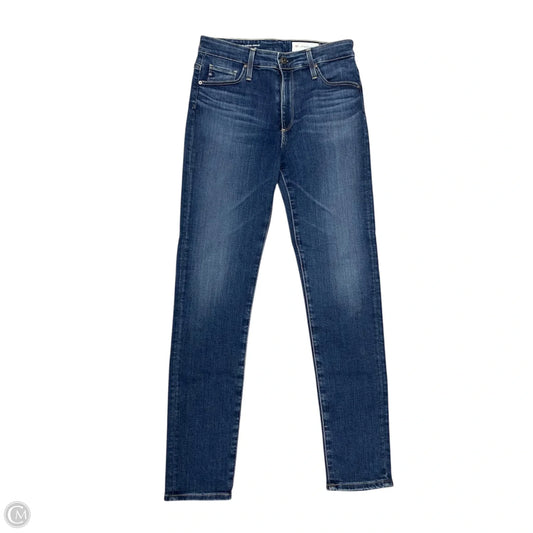 Jeans Straight By Adriano Goldschmied In Blue Denim, Size: 2