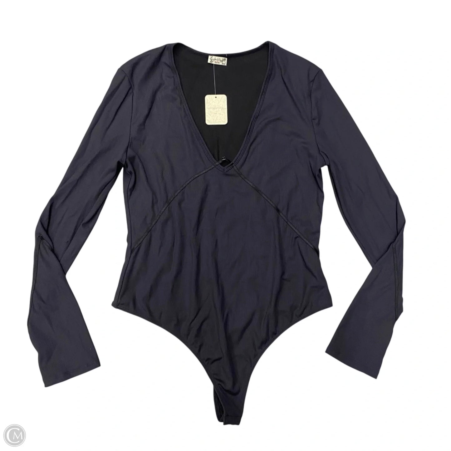 Bodysuit By Free People In Black & Grey, Size: Xl