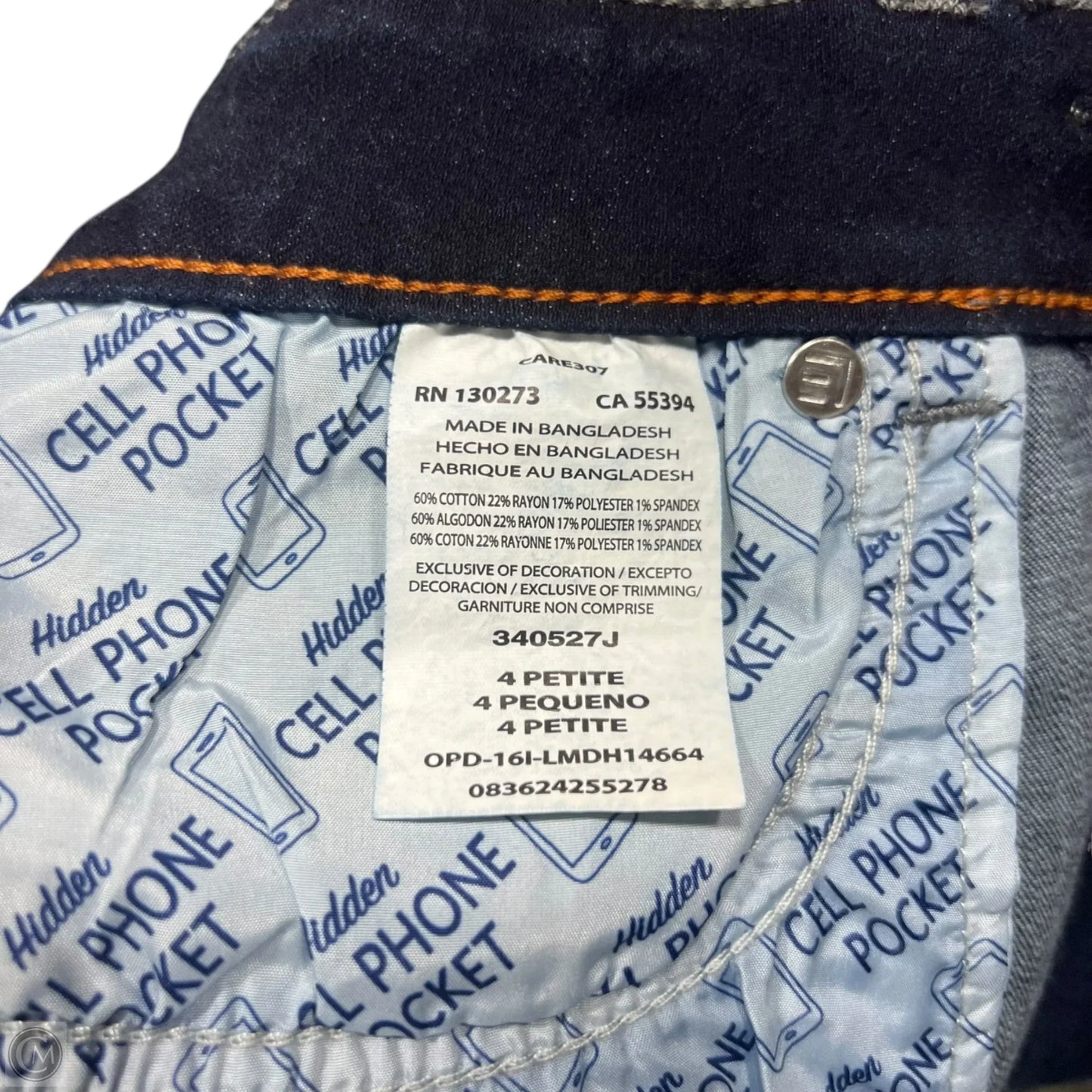 Jeans Boot Cut By Lee In Blue Denim, Size: 4