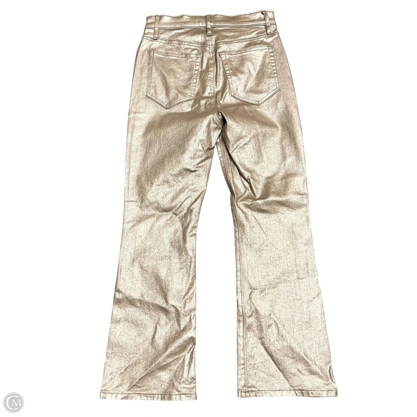 Jeans Cropped By Loft In Gold, Size: 2