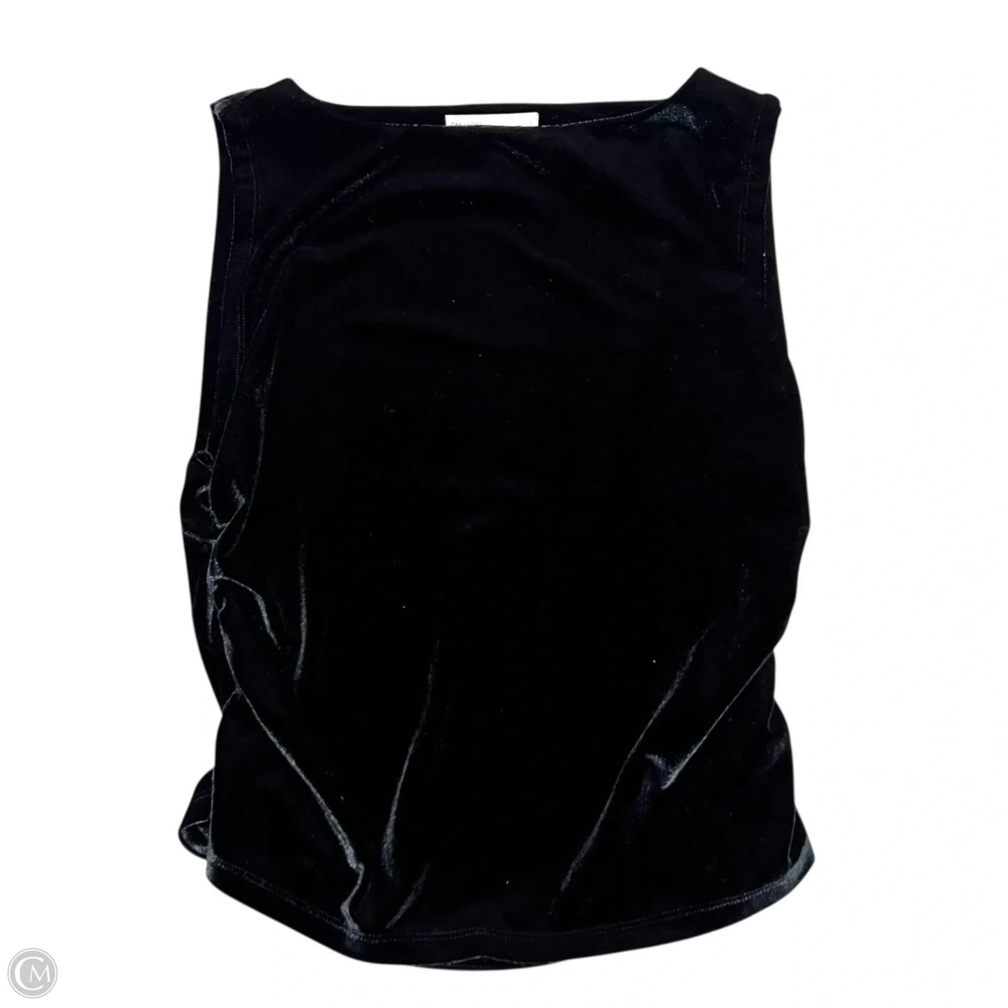 Top Sleeveless By Oak + Fort In Black, Size: L