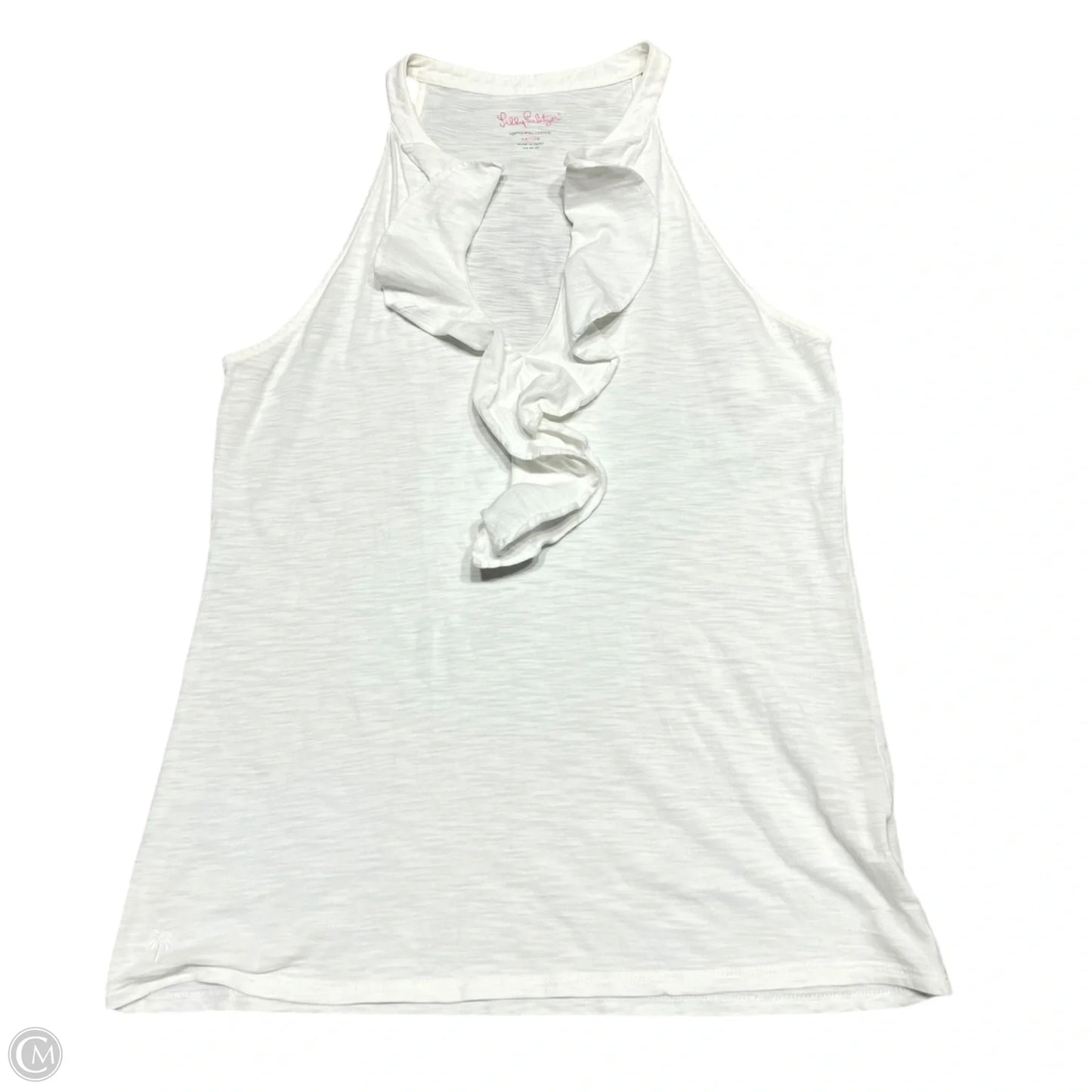 Top Sleeveless Designer By Lilly Pulitzer In Cream, Size: M