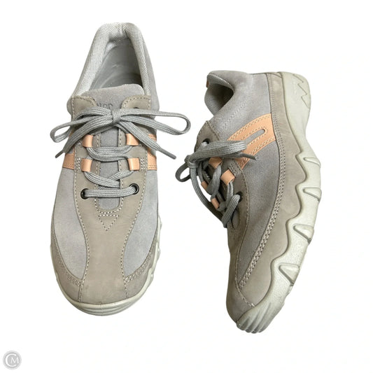 Shoes Sneakers By Hotter In Grey & Pink, Size: 8